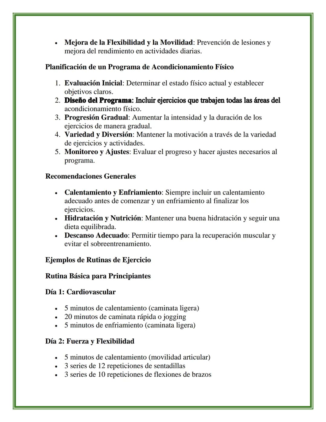 ACONDICIONAMIENTO FÍSICO