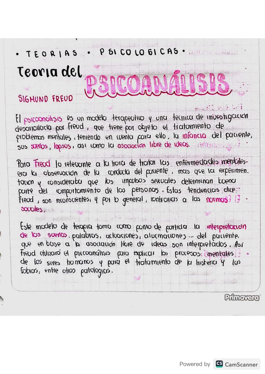 •
TEORIAS
·
PSICOLOGICAS
Teoria del
SIGMUND FREUD
PSICOANÁLISIS
El psicooncilisis es un modelo terapeutico y una tecnica de investigacion
de