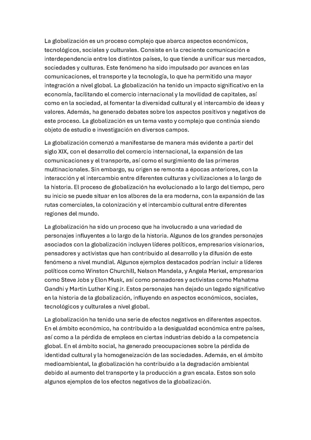Globalización 