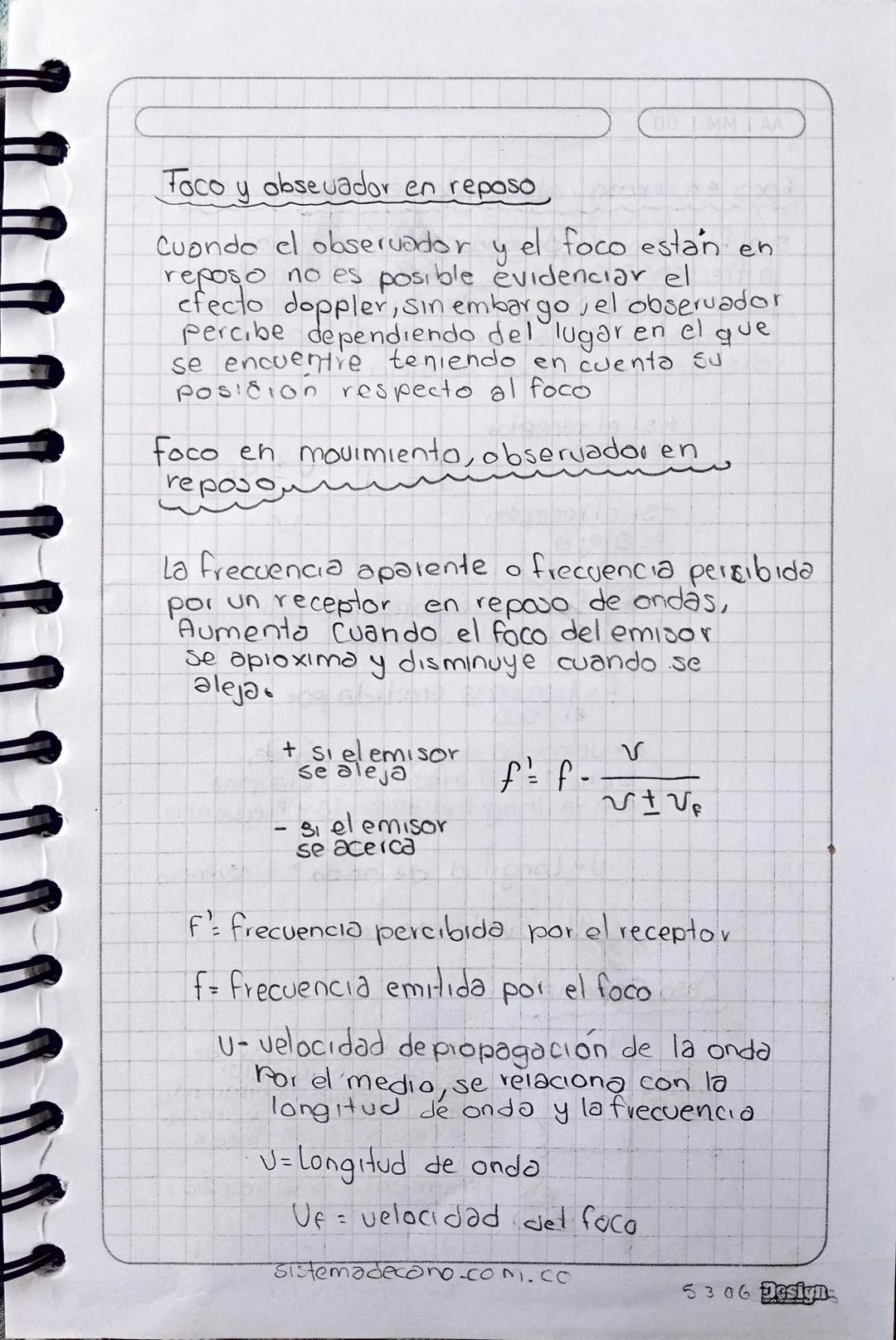 DD | MMAA

3lun tren tiene un silbato de 400 Hz, si el tren
va una velocidad de 22.2mt/s que frecuencia
recibe un observado, en reposo y cua