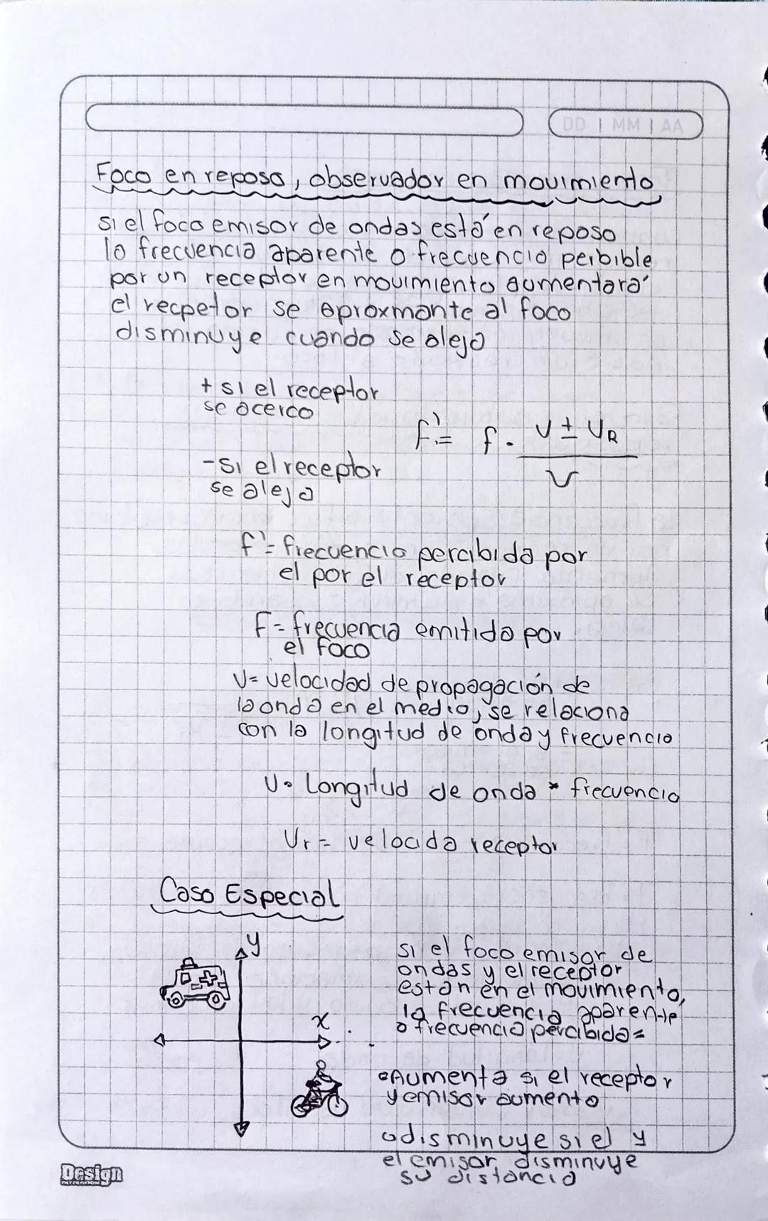 DD | MMAA

3lun tren tiene un silbato de 400 Hz, si el tren
va una velocidad de 22.2mt/s que frecuencia
recibe un observado, en reposo y cua