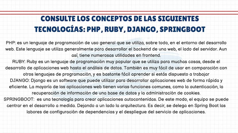 ACTIVIDAD
COMPLEMENTARIA QUE ES UN FRAMEWORK
Un framework es un entorno o marco de trabajo, un conjunto de prácticas, conceptos y
criterios 