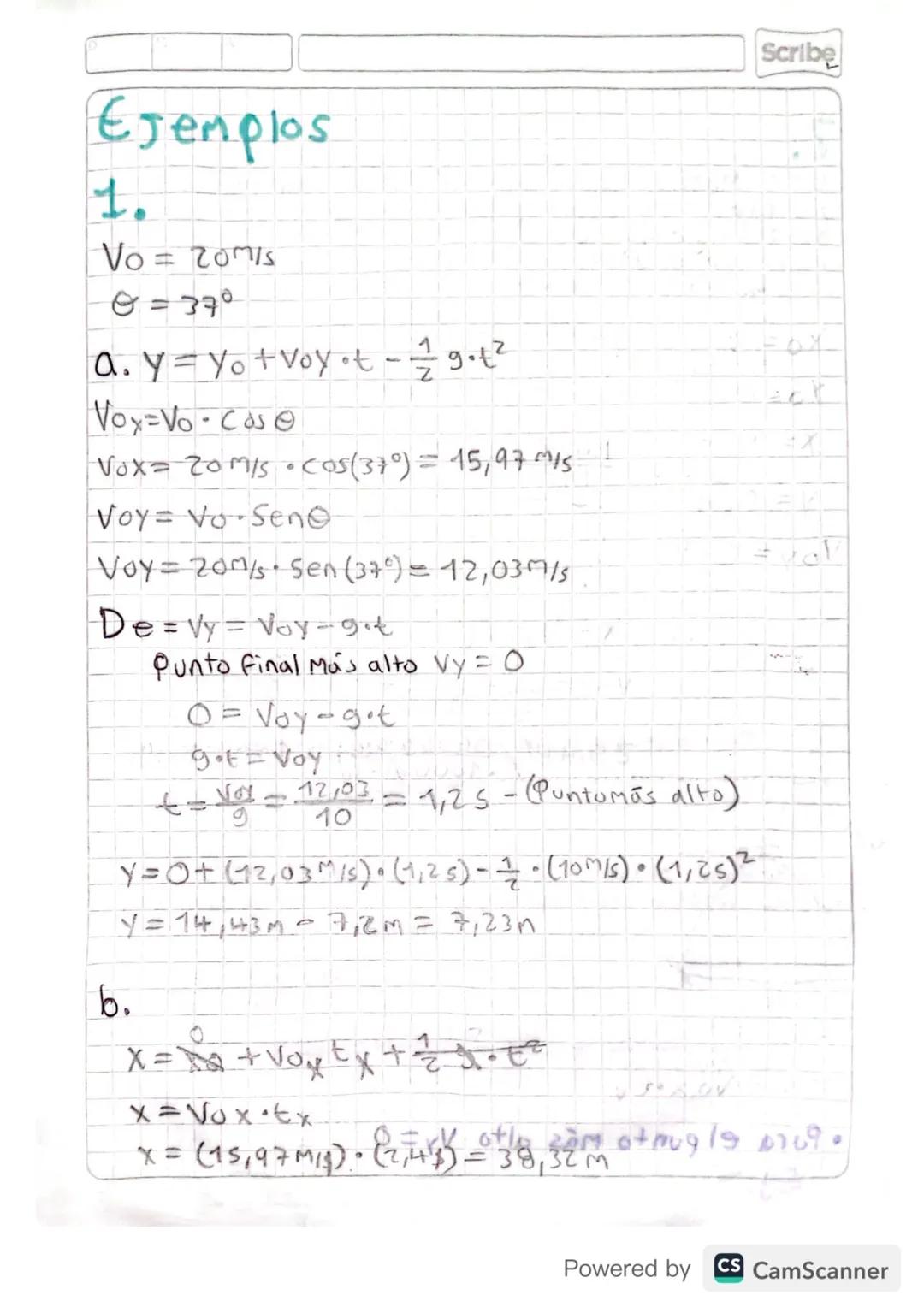 Scribe
Movimiento Parabolico.
Movimiento
Voy
vo
Voy
90°
VOX
Sen=
ор
Voy.
H
Voy=vo · Sen
=
NO
Cds = ady = Vox
H
Vdx = Vocoso
Vo
Movimiento pa