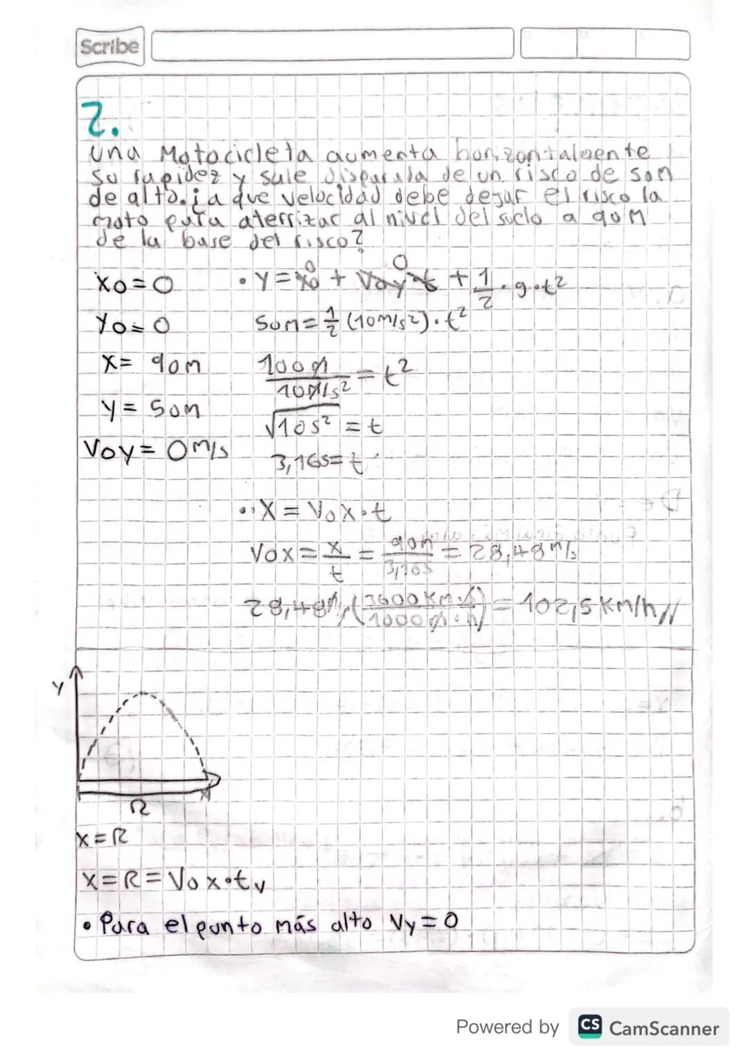Scribe
Movimiento Parabolico.
Movimiento
Voy
vo
Voy
90°
VOX
Sen=
ор
Voy.
H
Voy=vo · Sen
=
NO
Cds = ady = Vox
H
Vdx = Vocoso
Vo
Movimiento pa