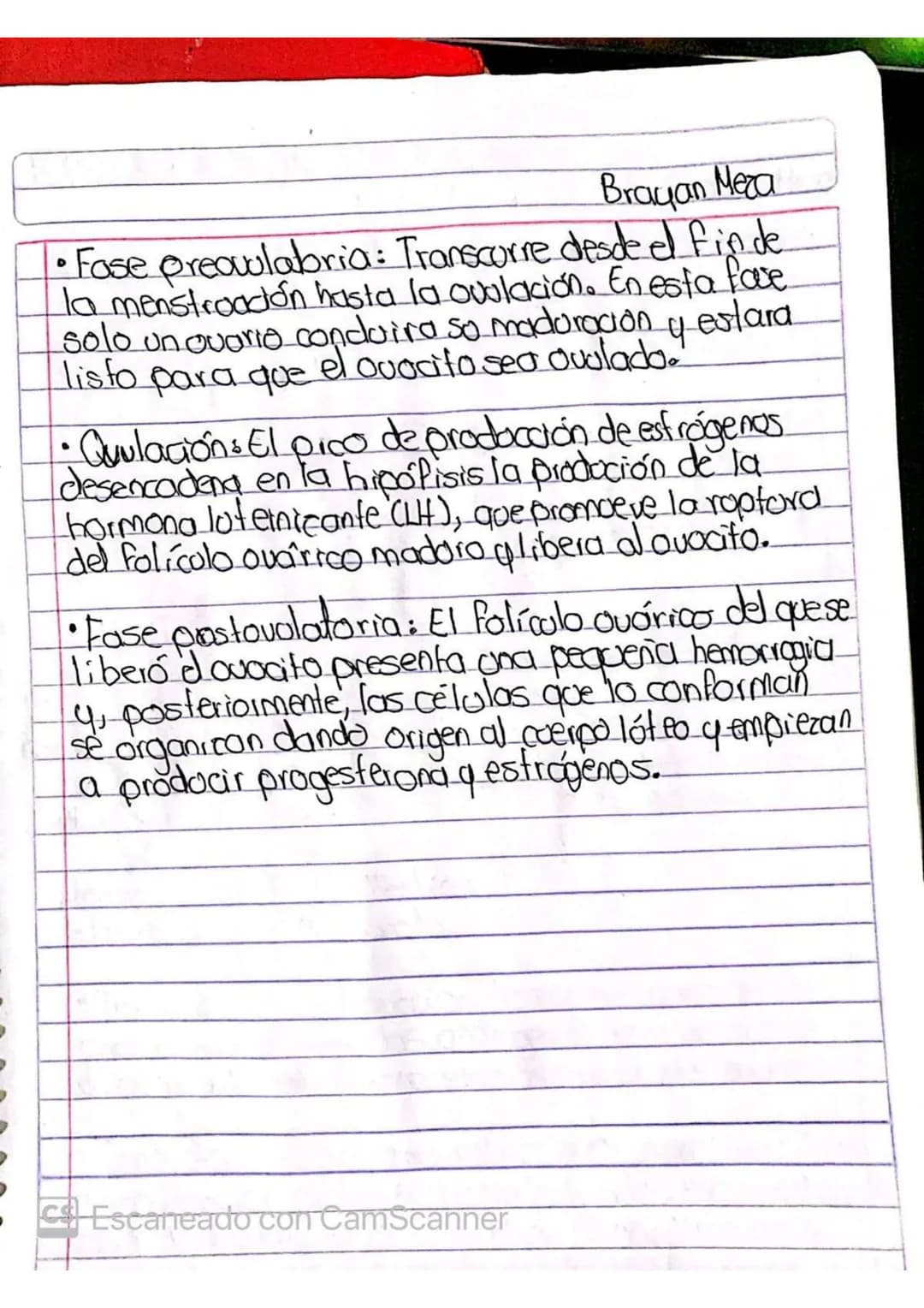 CICIO MENSTRUAL
OVULACION-
Menstroación
Preparandose para
ovulación
Crecimiento Folicular
C
Expulsión
Endometrio
(Ovario Hormonas
Dias
Menst