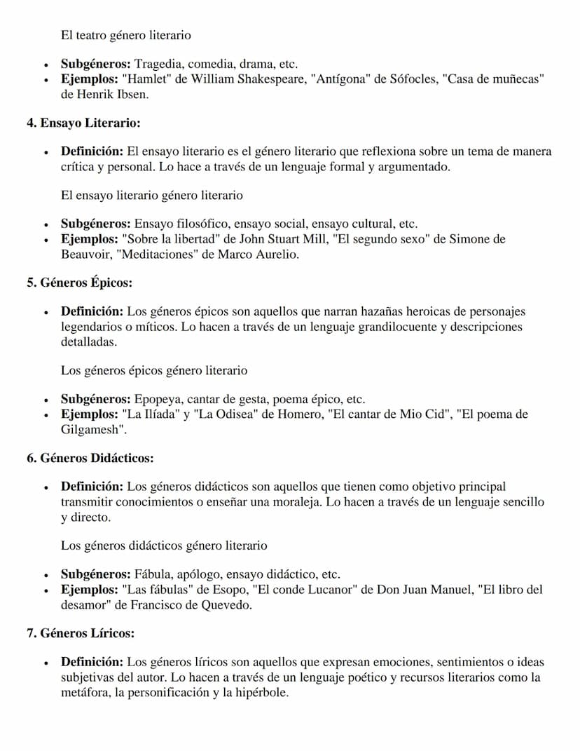 GÉNEROS LITERARIOS: UN MUNDO DE POSIBILIDADES
NARRATIVAS
Los géneros literarios son como categorías que nos permiten clasificar las obras li