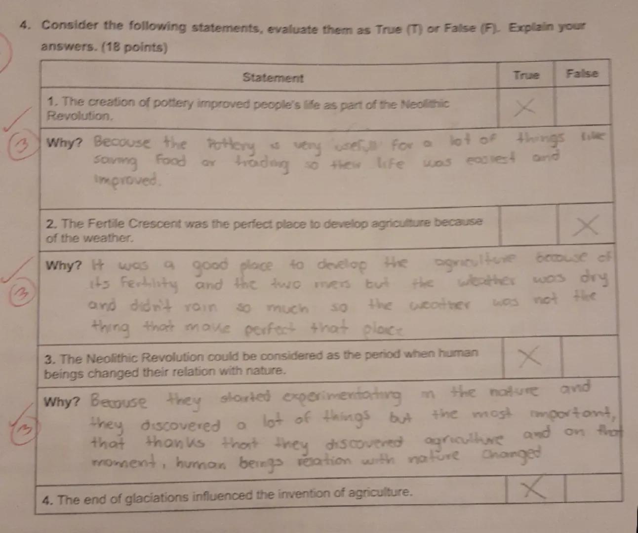 Read carefully and answer the questions.
1. Locate in the timeline below the following points in the correct order. (14 points)
0
G
Indicate