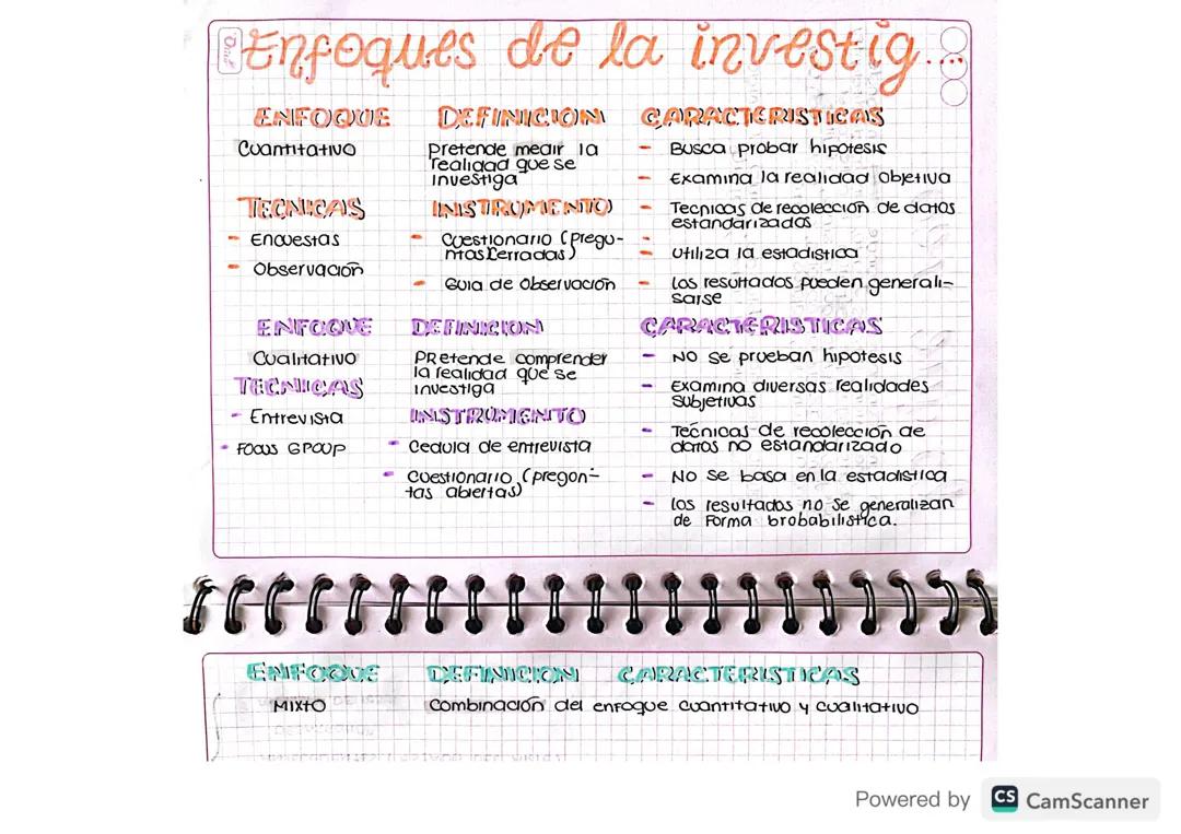 Enfoques de la investigación 