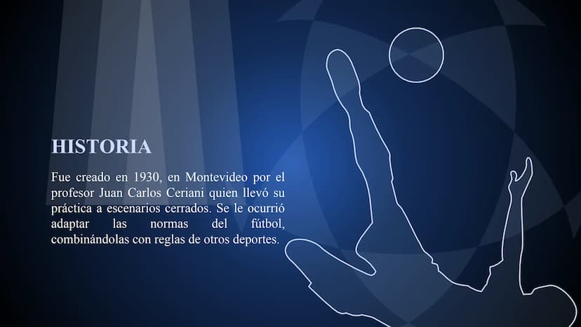 FUTBOL SALA
Laura Sofía Lasso Prada 1
¿QUE ES?
CONTENIDOS
2
HISTORIA
3
REGLAS
4
EQUIPAMIENTO CONTENIDOS
5
FUTSAL EN
COLOMBIA
6
PRE DEPORTIVO