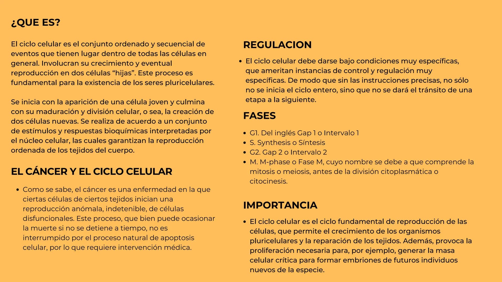 Ciclo celular ¿QUE ES?
El ciclo celular es el conjunto ordenado y secuencial de
eventos que tienen lugar dentro de todas las células en
gene