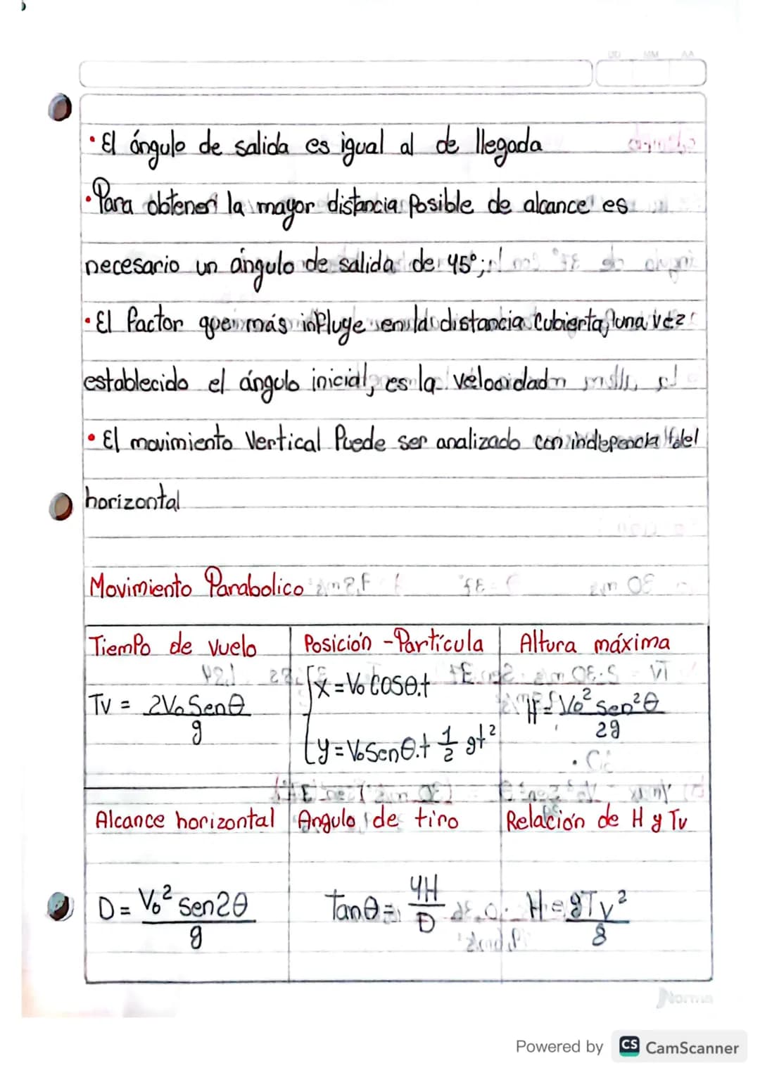 Movimiento Parabolico.
Se refiere al movimiento de un objeto que, con su trayectoria, k
traza una Parábola.
¿Qué es una Parabola?
Es una Cur