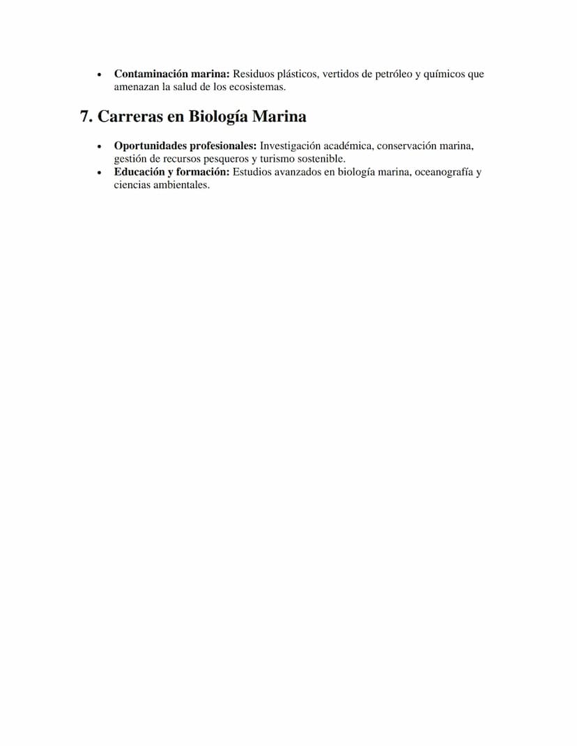 Biología Marina
APUNTES//
1. Introducción a la Biología Marina
•
•
Definición: Estudio de los organismos marinos y sus interacciones con el 