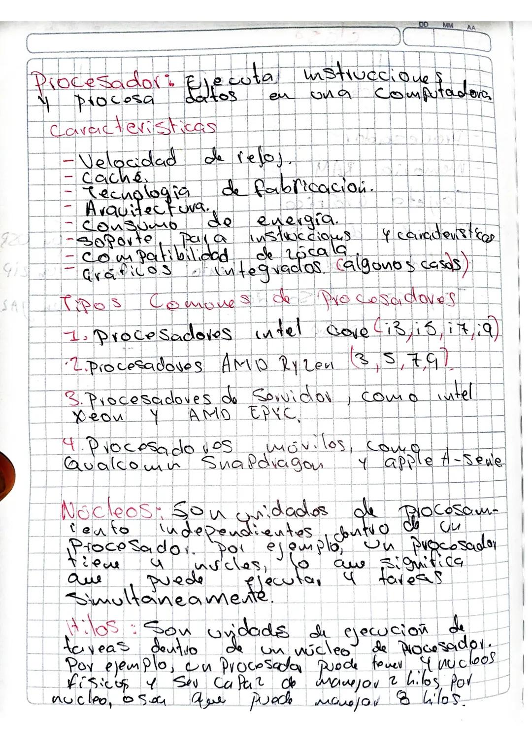 Proxima clase
DD
MM
AA
1) Consultan, la función y caracterí
Sticas de
-
- Procesador Tipos
S
Wudles
- Memoria RAM / AiOS
- Tarjeta. Gráfica
