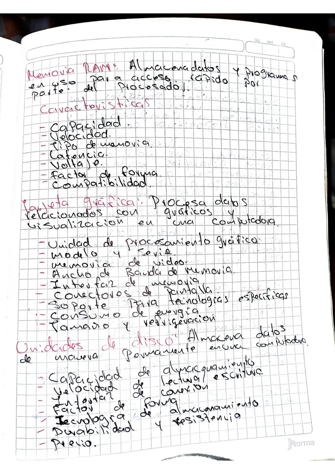 Proxima clase
DD
MM
AA
1) Consultan, la función y caracterí
Sticas de
-
- Procesador Tipos
S
Wudles
- Memoria RAM / AiOS
- Tarjeta. Gráfica
