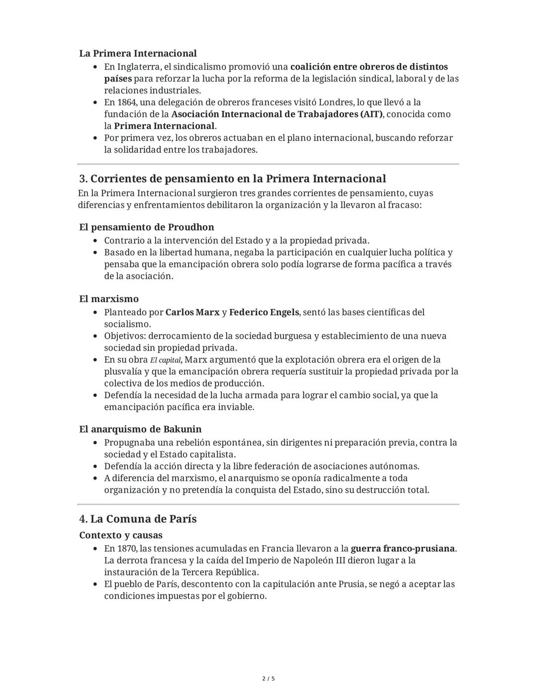 Resumen Extenso: Socialismo Utópico, Movimiento Obrero y la
Comuna de París
1. Algunos socialistas utópicos
Los socialistas utópicos conform