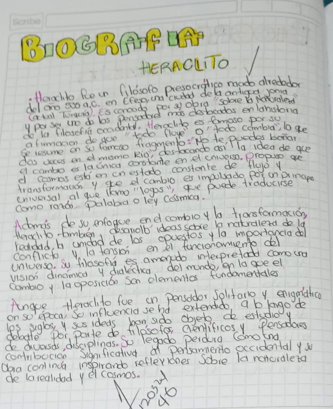 Scribe
BIOGRAFLA
JAVES
Tales es conocido por sus contribuciones tanto en el
Campo de la filosofic Como en las Clencias naturales
Se le atrib