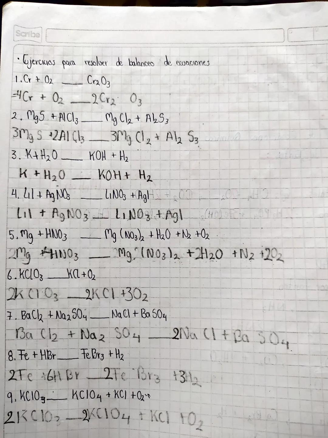 13/04/2023
Balanceo de Ecoaciones Quimicas.
Metodo de Tantes
orden,
1. Metales
Se le pone para equilibrax.
y multiplicar
Gj: CHOCO₂+2H20
- F