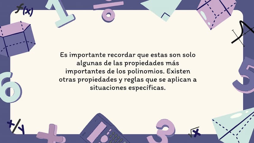 f(x)
+/
PROPIEDADES DE LAS
OPERACIONES CON
POLINOMIOS
√x
5 f(x)
BIENVENIDOS
¡Adentrémonos en el maravilloso mundo de
las Matemáticas! LEY
CO