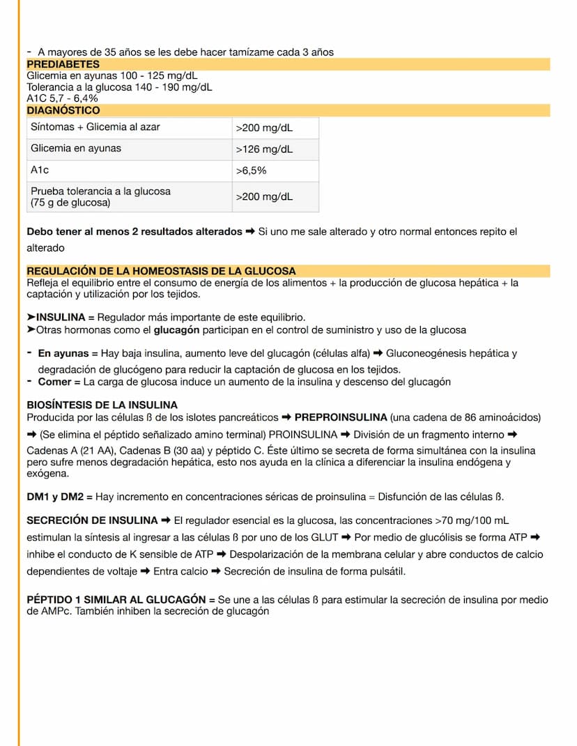 DIABETES MELLITUS
➤ Grupo de trastornos metabólicos que comparten como característica la hiperglucemia, de acuerdo con la
causa, los factore