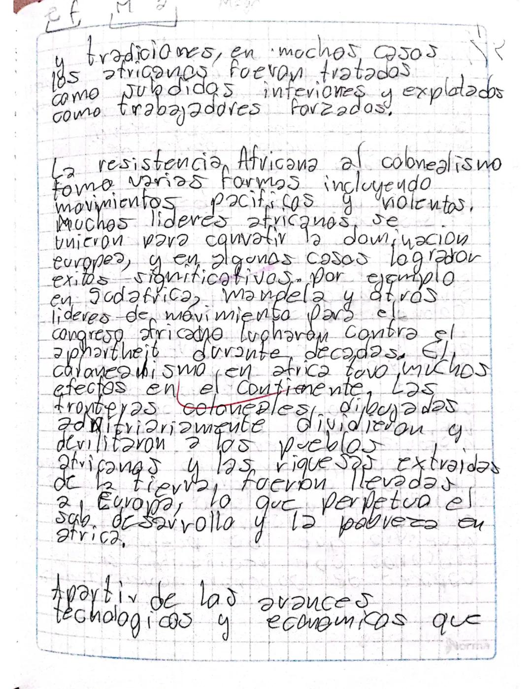 # El colonealismo en 3
es!
Desde los años 1800 Europa comenza 2
explorar y conquistar africa, principalmente
para obtener riquesas y recurso
