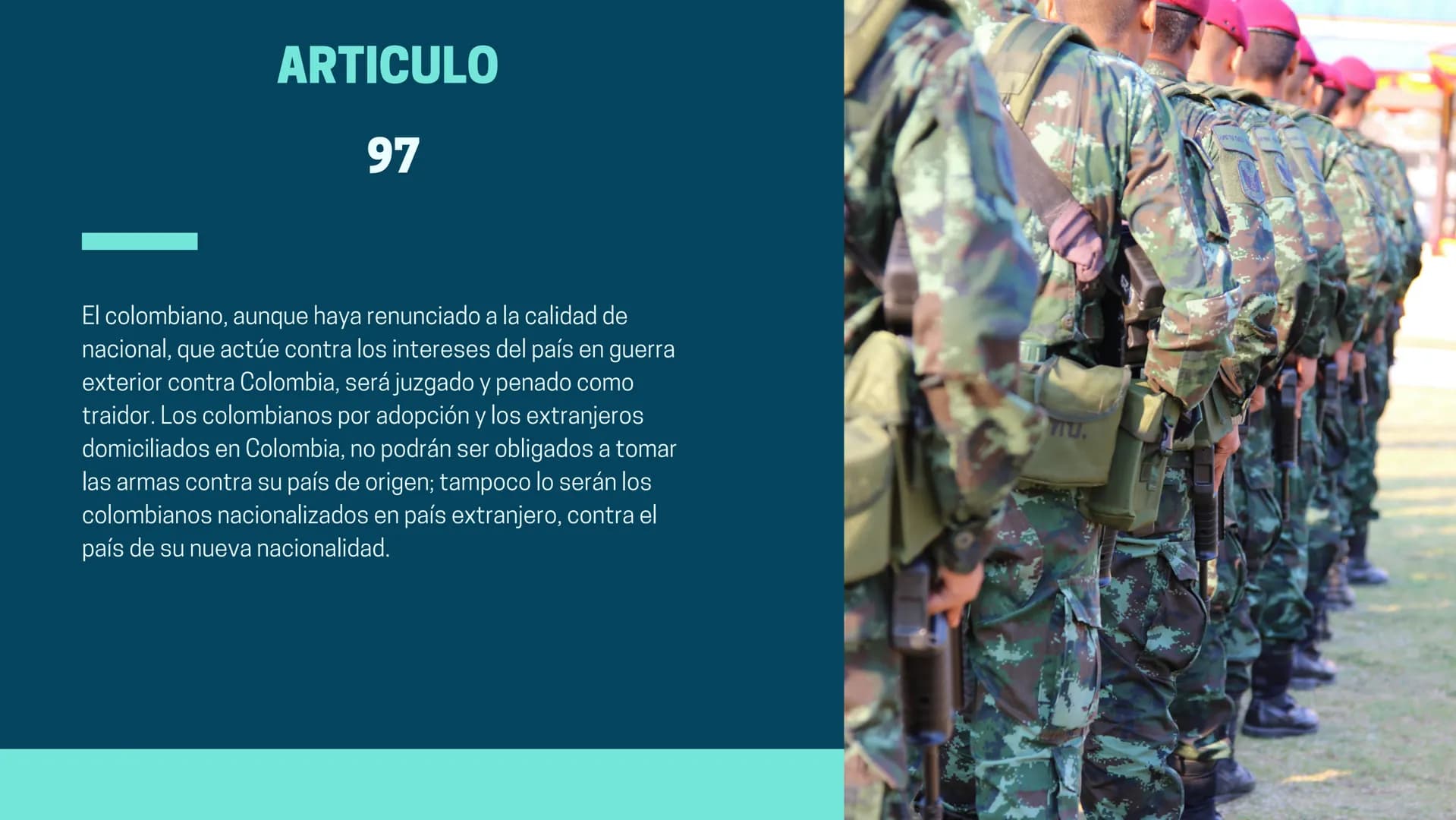 POR NACIMIENTO
a
El padre o la madre hayan
sido naturales o
nacionales colombianos
o que, siendo hijos de
extranjeros, alguno de
sus padres 