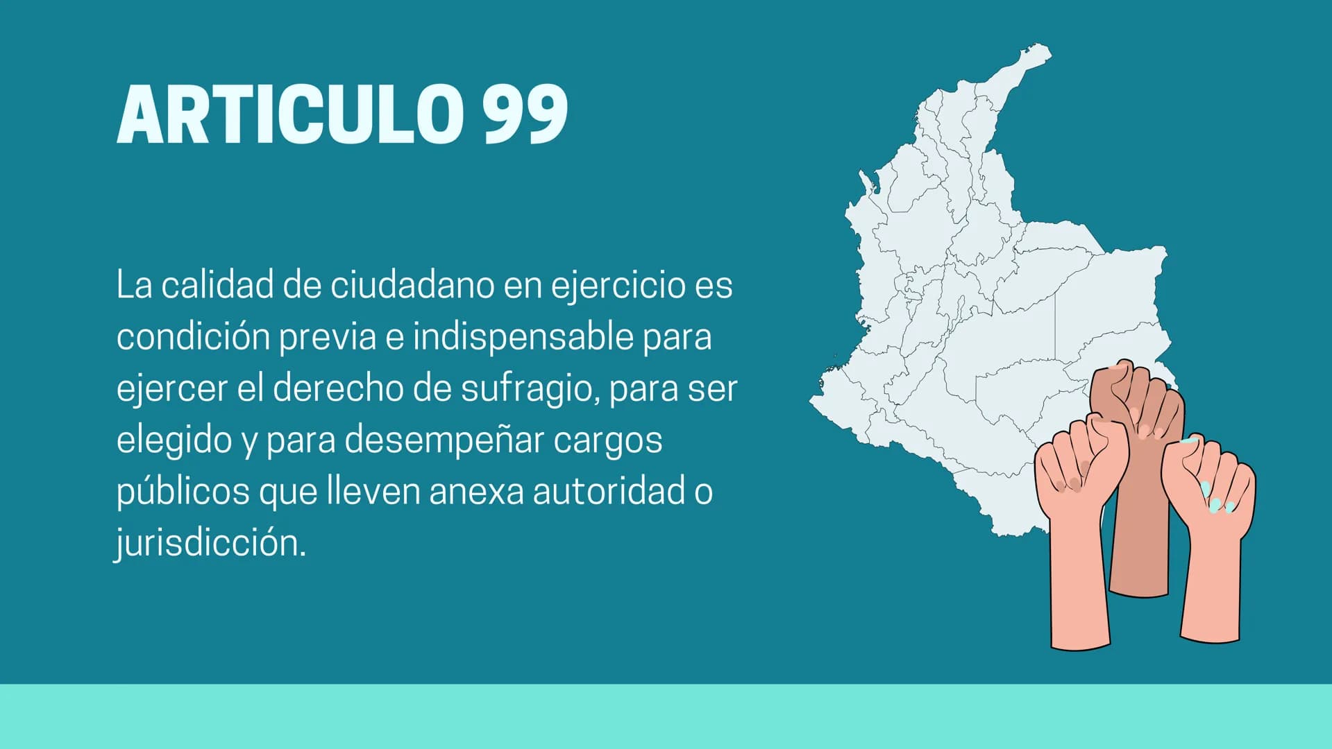 POR NACIMIENTO
a
El padre o la madre hayan
sido naturales o
nacionales colombianos
o que, siendo hijos de
extranjeros, alguno de
sus padres 