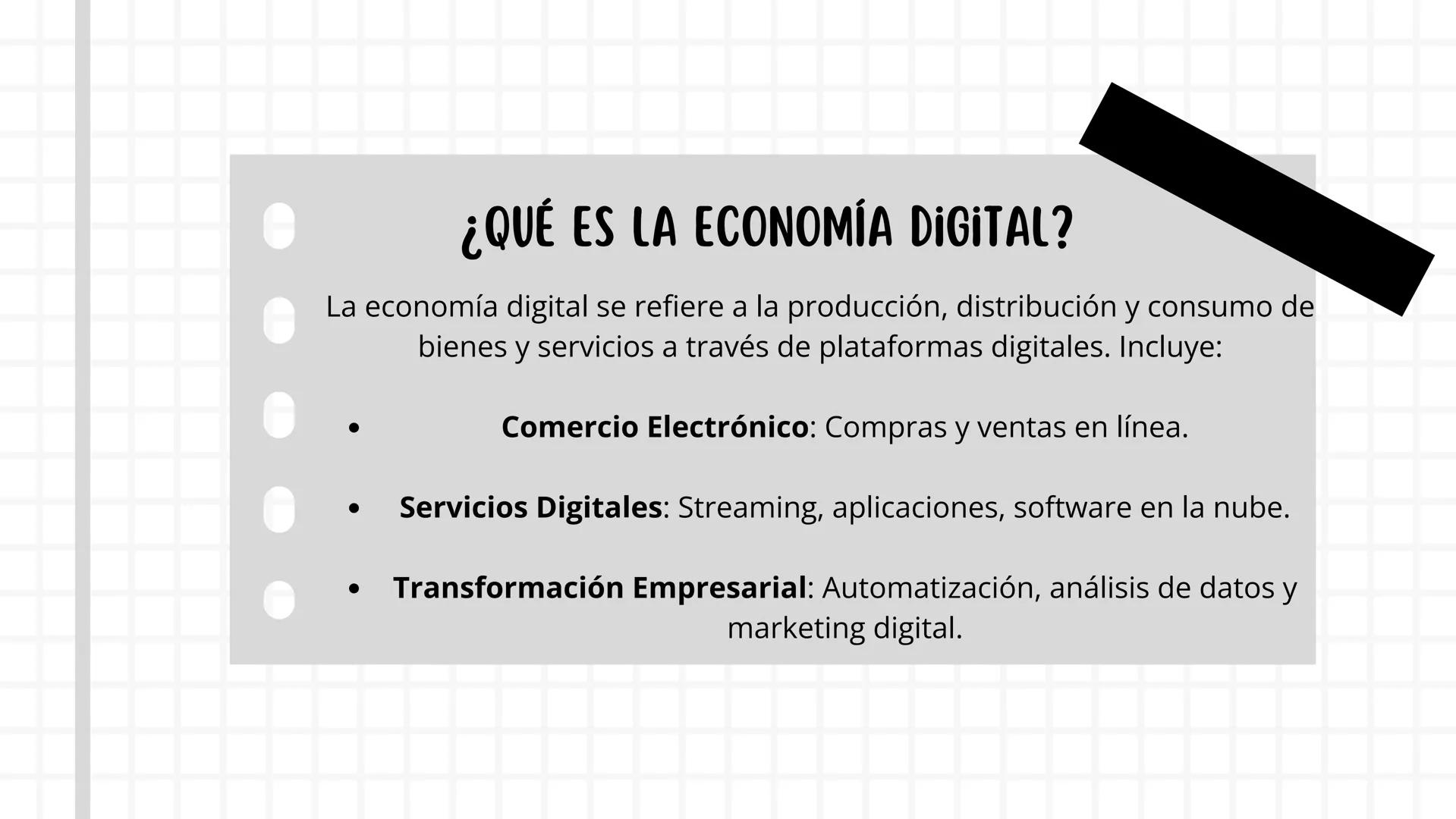 # ECONOMÍA
# DIGITAL # ¿QUÉ ES LA ECONOMÍA DIGITAL?

La economía digital se refiere a la producción, distribución y consumo de
bienes y serv