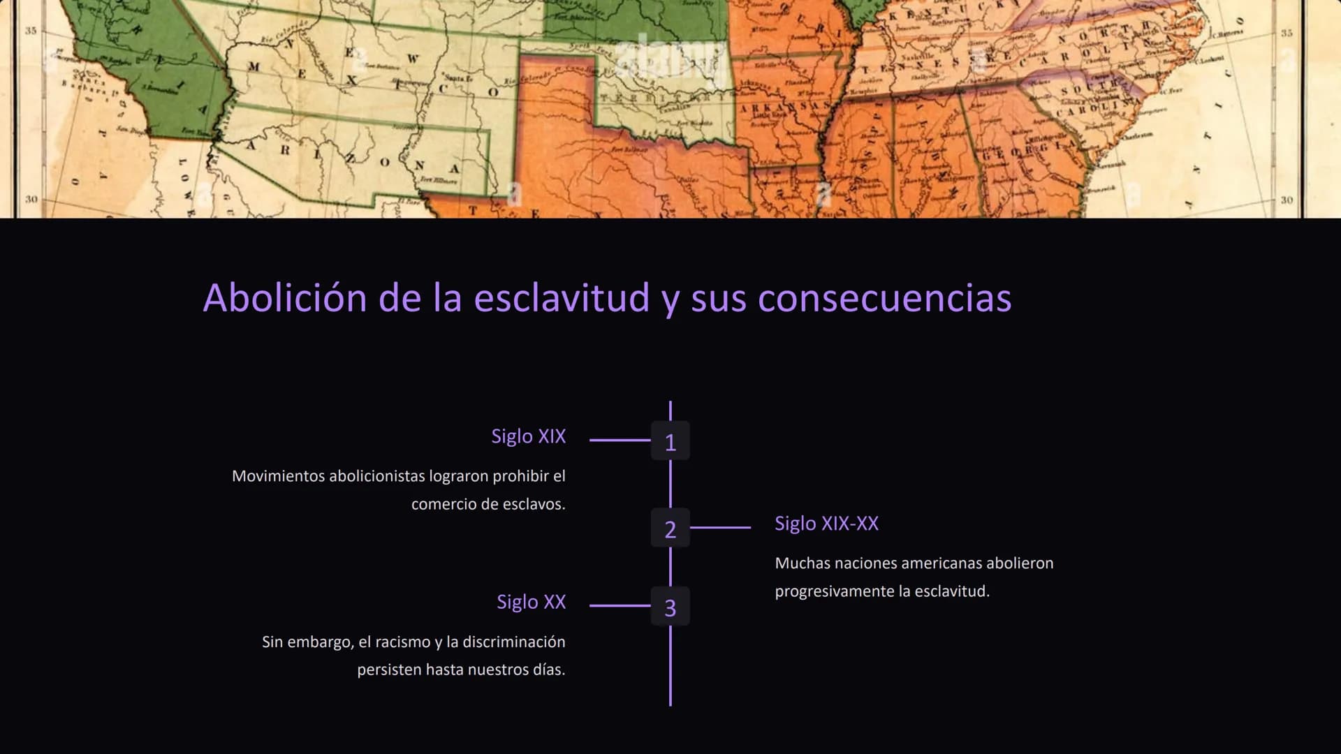 Esclavitud y trata de
esclavos en las
Américas
La esclavitud fue un sistema económico y social que dominó gran parte
gran parte de las Améri