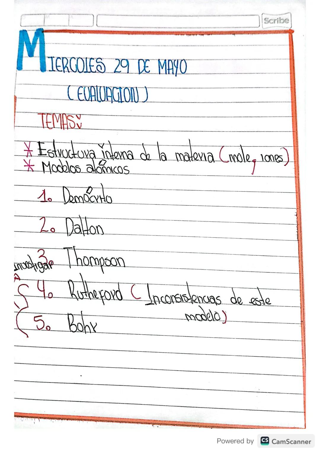 Scribe

Quimica

Ohana A
Diaz. Memas
Estructura interna de la materia
Modelos atómicoS
Modelos atómicos bohr lewis.
[
Saber-saber
saber- hac