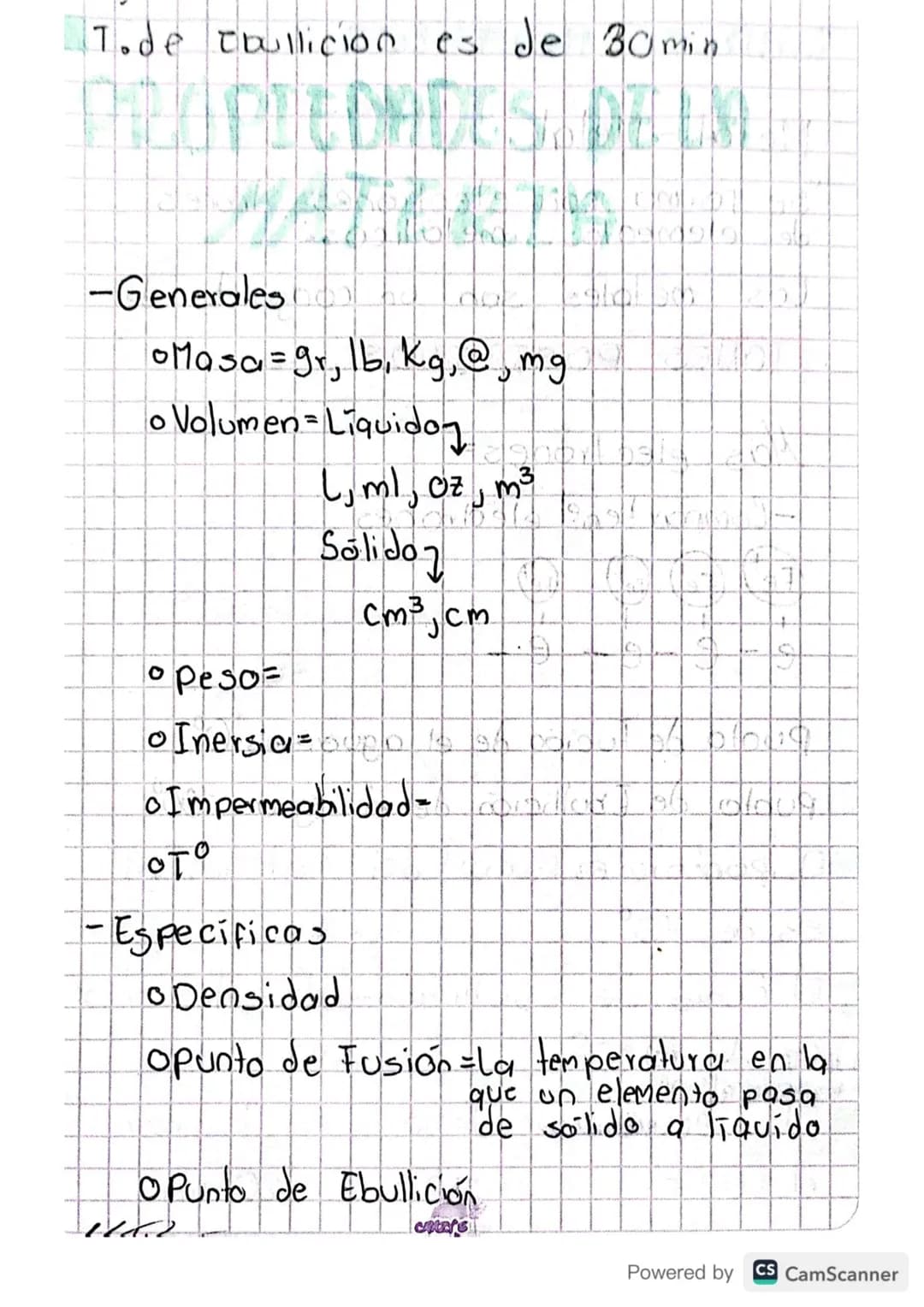 T.de ebullicion es de 30 min
-Generales
•Masa = gr, lb, kg, @mg
。 Volumen = Liquidoy
• Peso-
L₁ ml, oz, m³
Salido
cm³, cm
• Inersia = 400 19