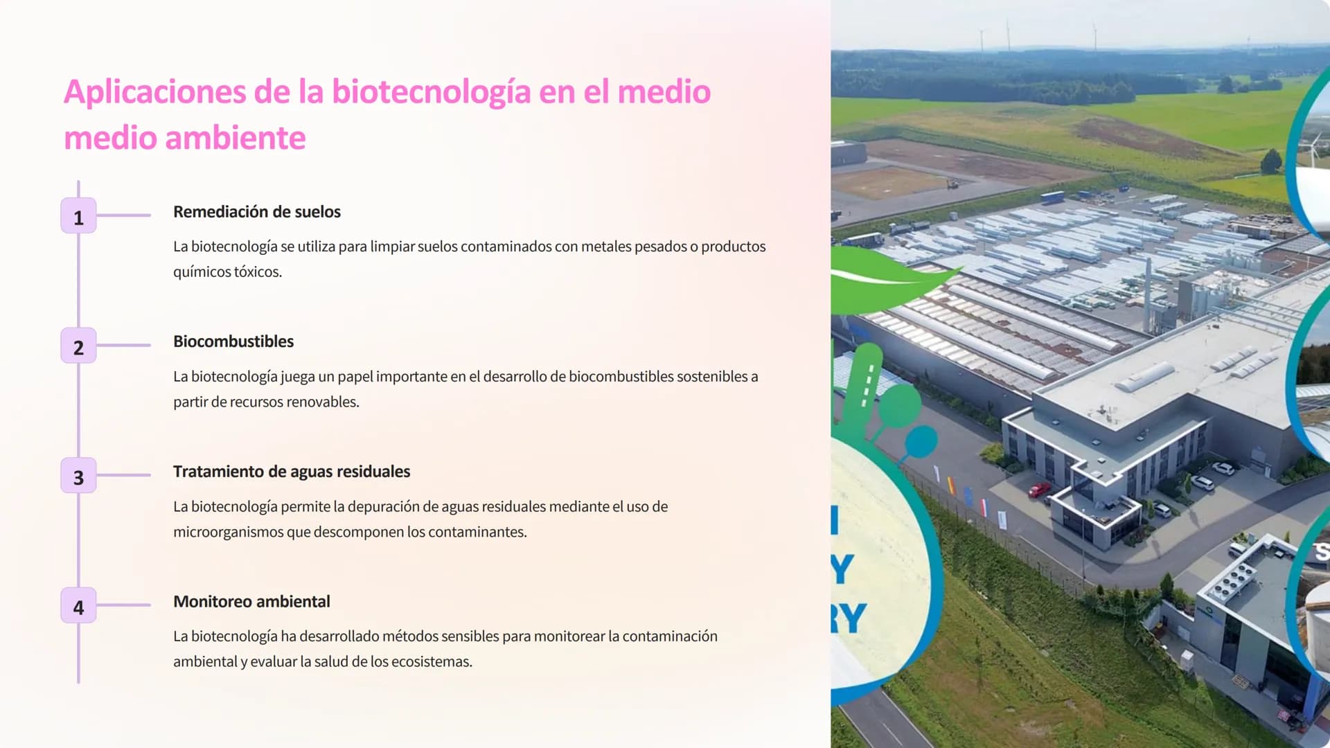biotecnología
La biotecnología es una rama de la ciencia que utiliza organismos vivos,
sistemas o procesos biológicos para producir producto