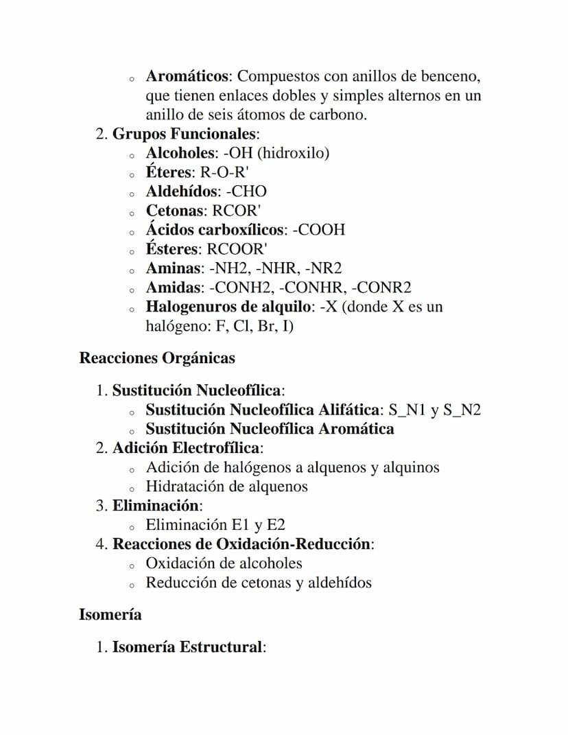 QUÍMICA ORGÁNICA E
INORGÁNICA
Química Orgánica
Definición y Alcance
La química orgánica es la rama de la química que estudia los
compuestos 