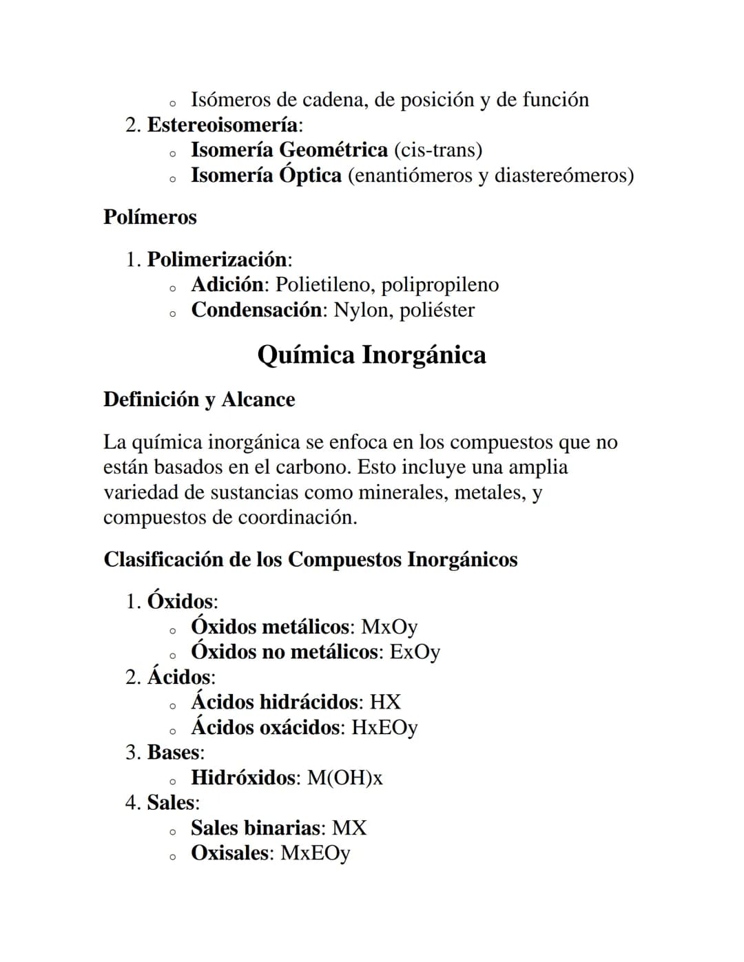 QUÍMICA ORGÁNICA E
INORGÁNICA
Química Orgánica
Definición y Alcance
La química orgánica es la rama de la química que estudia los
compuestos 