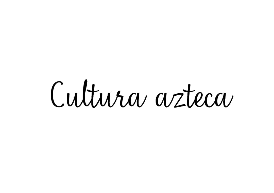 Cultura azteca