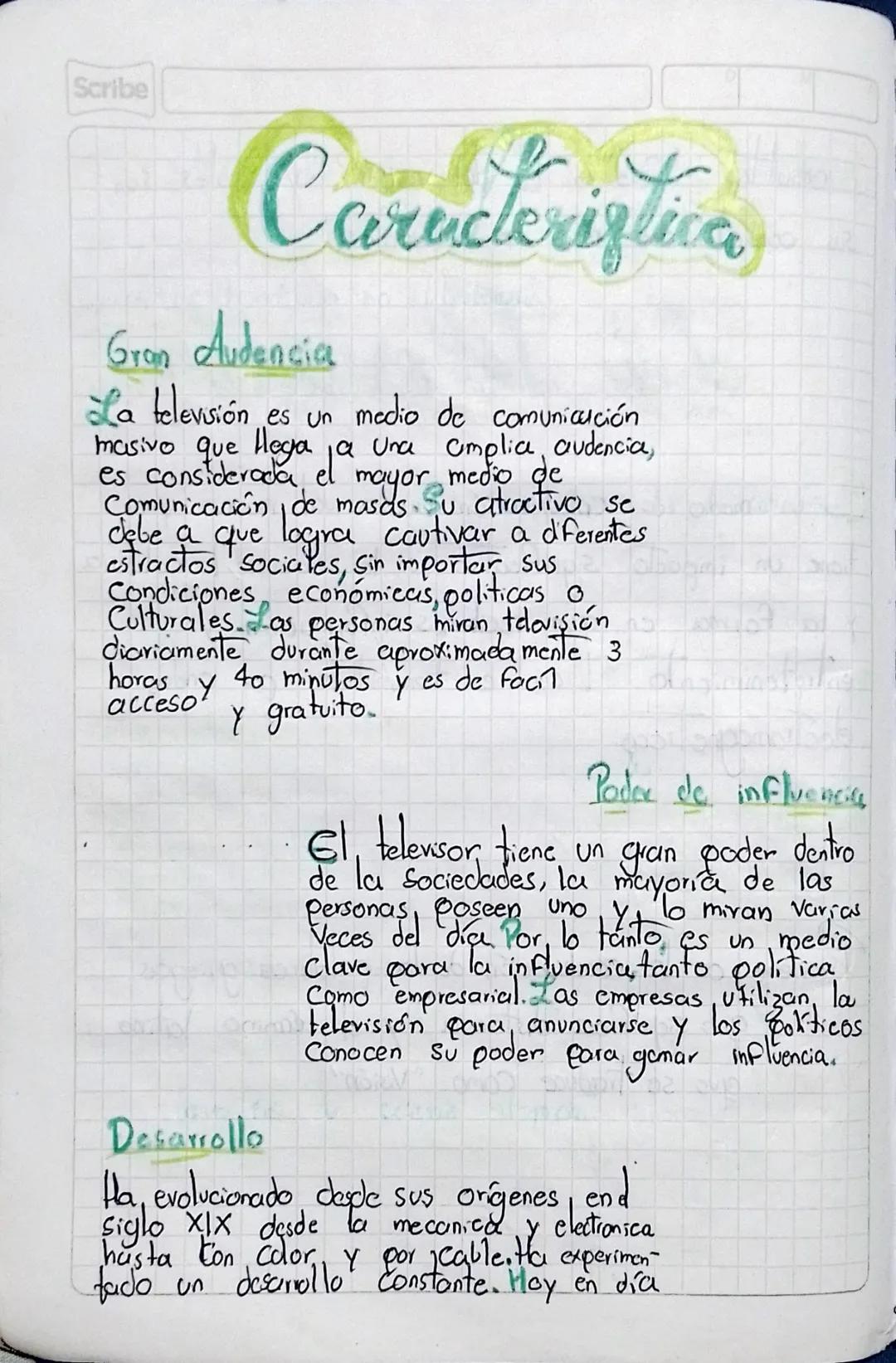 Principales Características de la Televisión Moderna