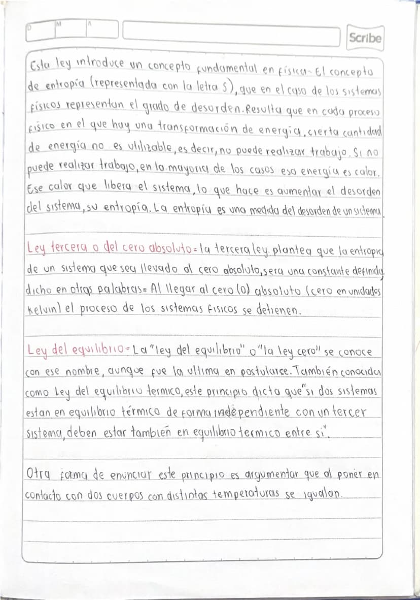 M
Scribe
TERMODINAMICA
Objetivo definir el concepto de termodinamica y su relación con
nuestro entorno inmediato.
La termodinamica en la fis
