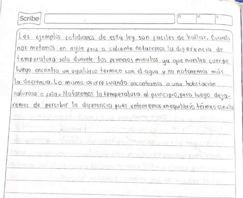 M
Scribe
TERMODINAMICA
Objetivo definir el concepto de termodinamica y su relación con
nuestro entorno inmediato.
La termodinamica en la fis