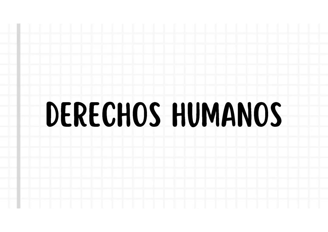 Presentacion sobre los derechos humanos