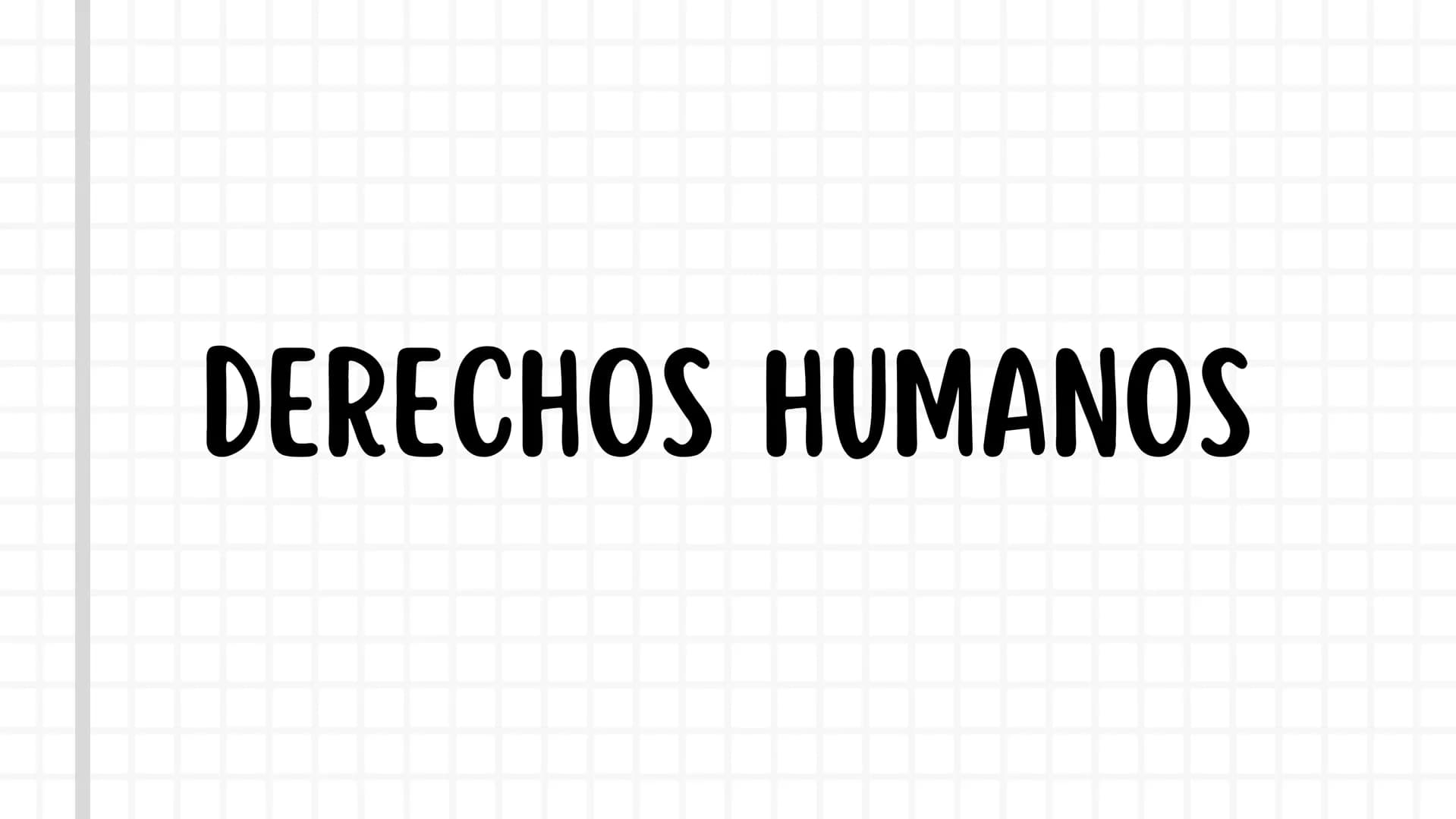 Presentacion sobre los derechos humanos