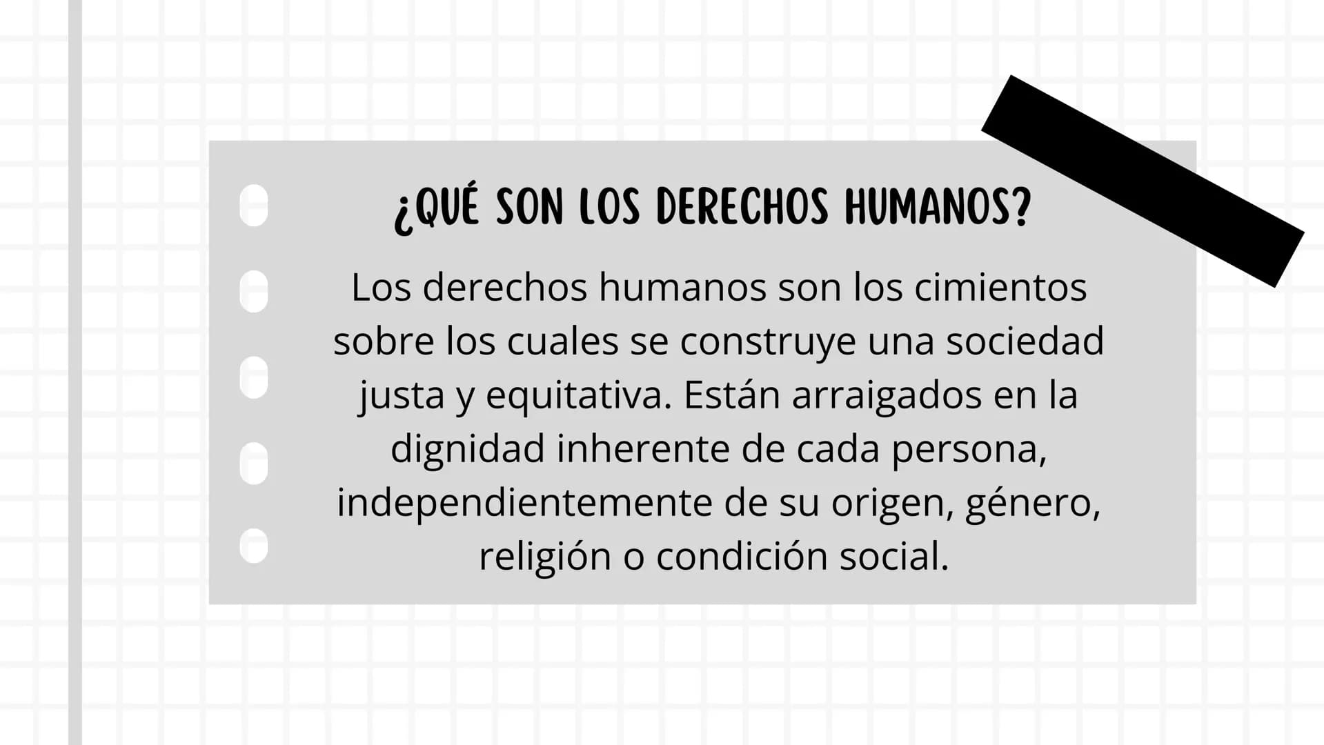 Presentacion sobre los derechos humanos