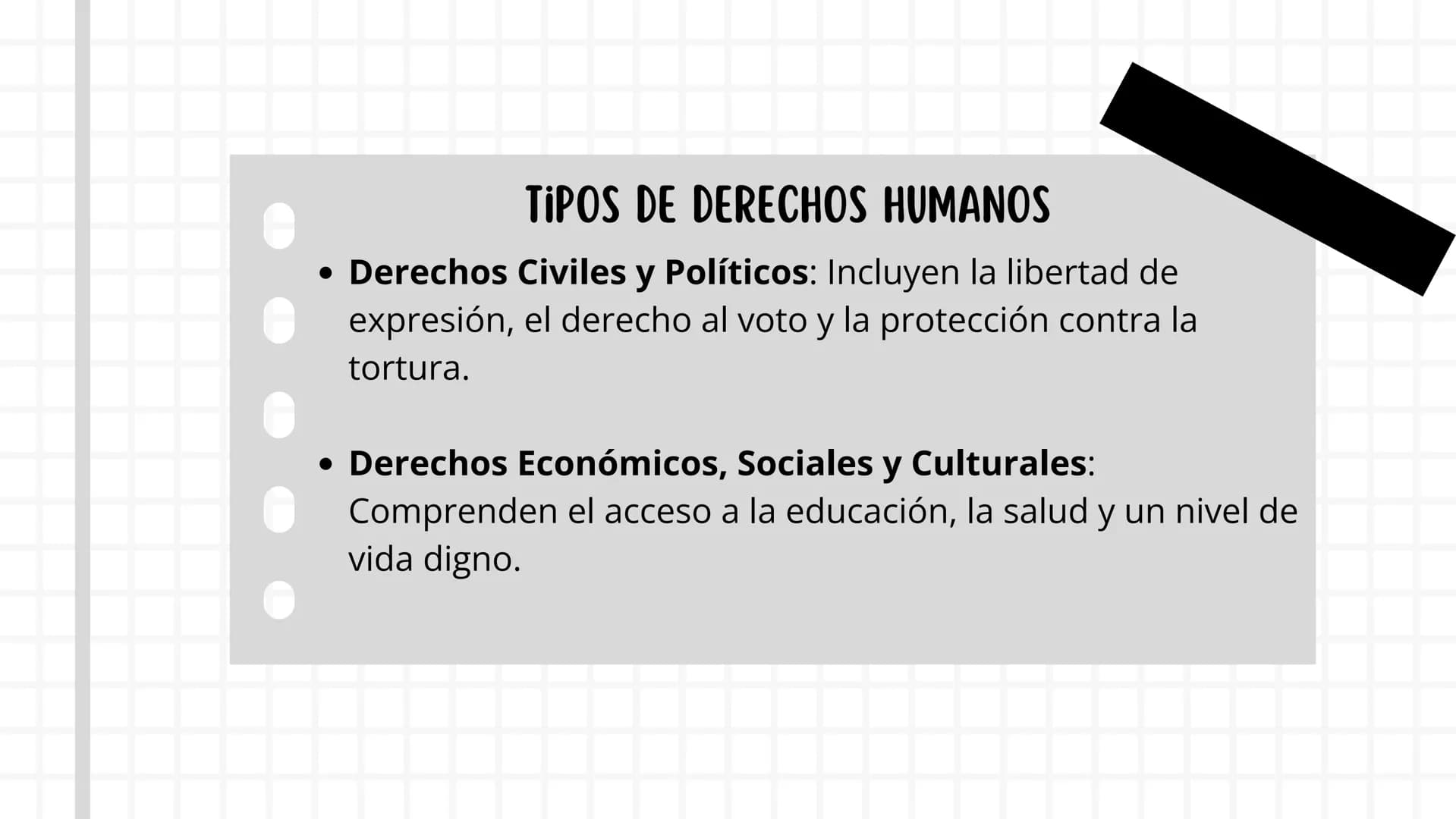 Presentacion sobre los derechos humanos