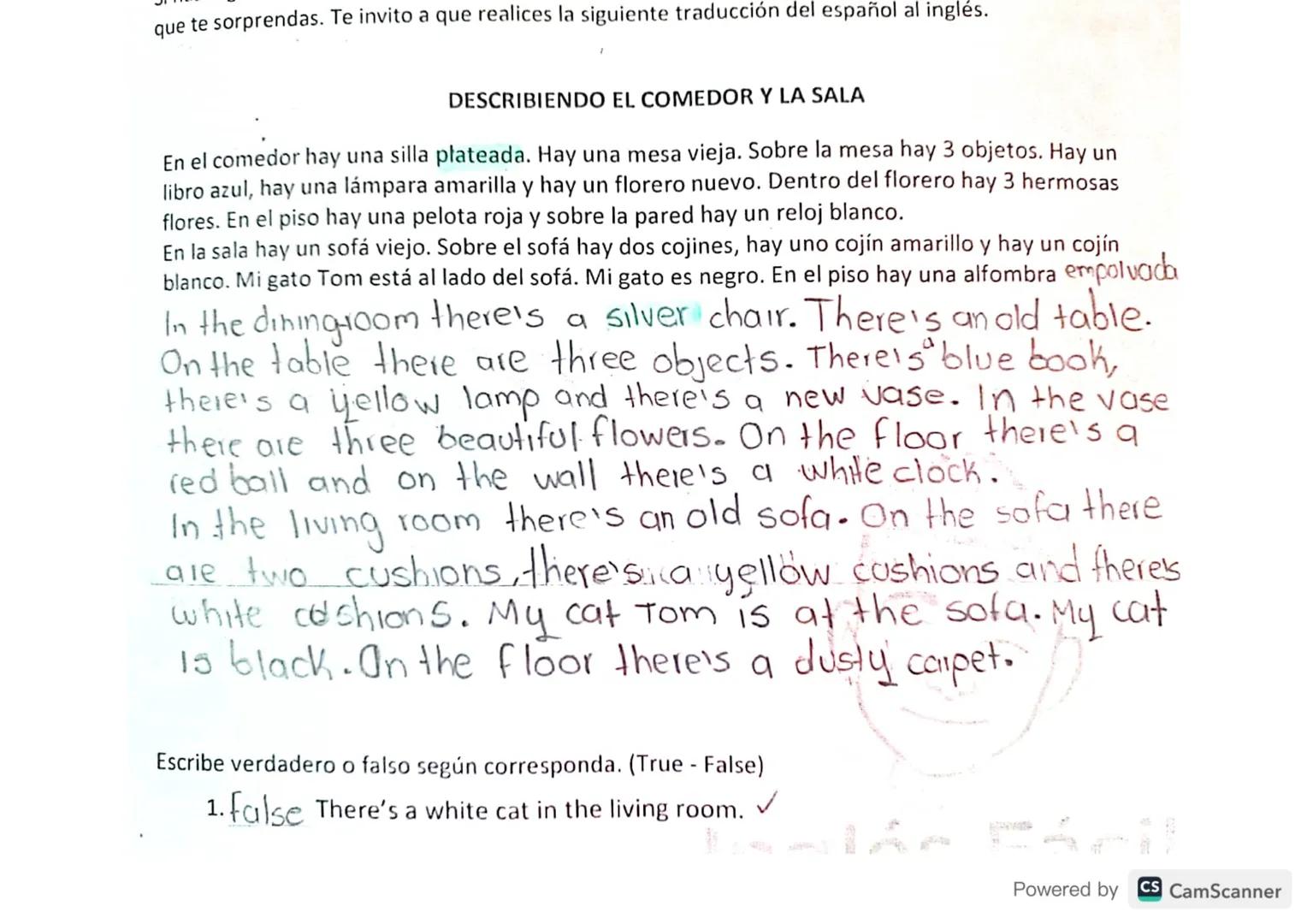 Leccion 8
- A vs An / Thereis vs There are
(Afirmativa - Negativa - Interrogativa).
Lección 8
Norma
Powered by CS CamScanner Articulos Indef