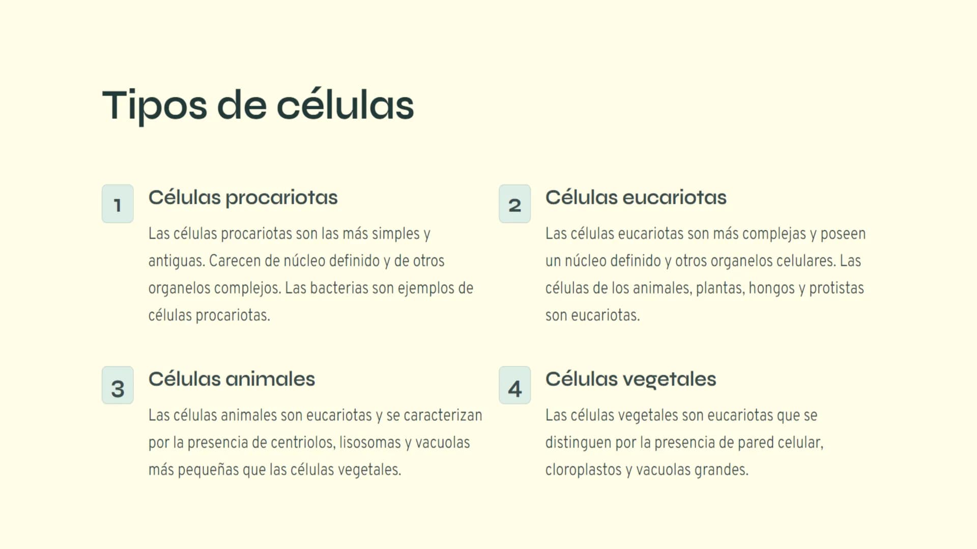 ¿Qué es la célula?
La célula es la unidad básica de la vida. Todos los organismos vivos, desde los
seres humanos hasta las bacterias, están 