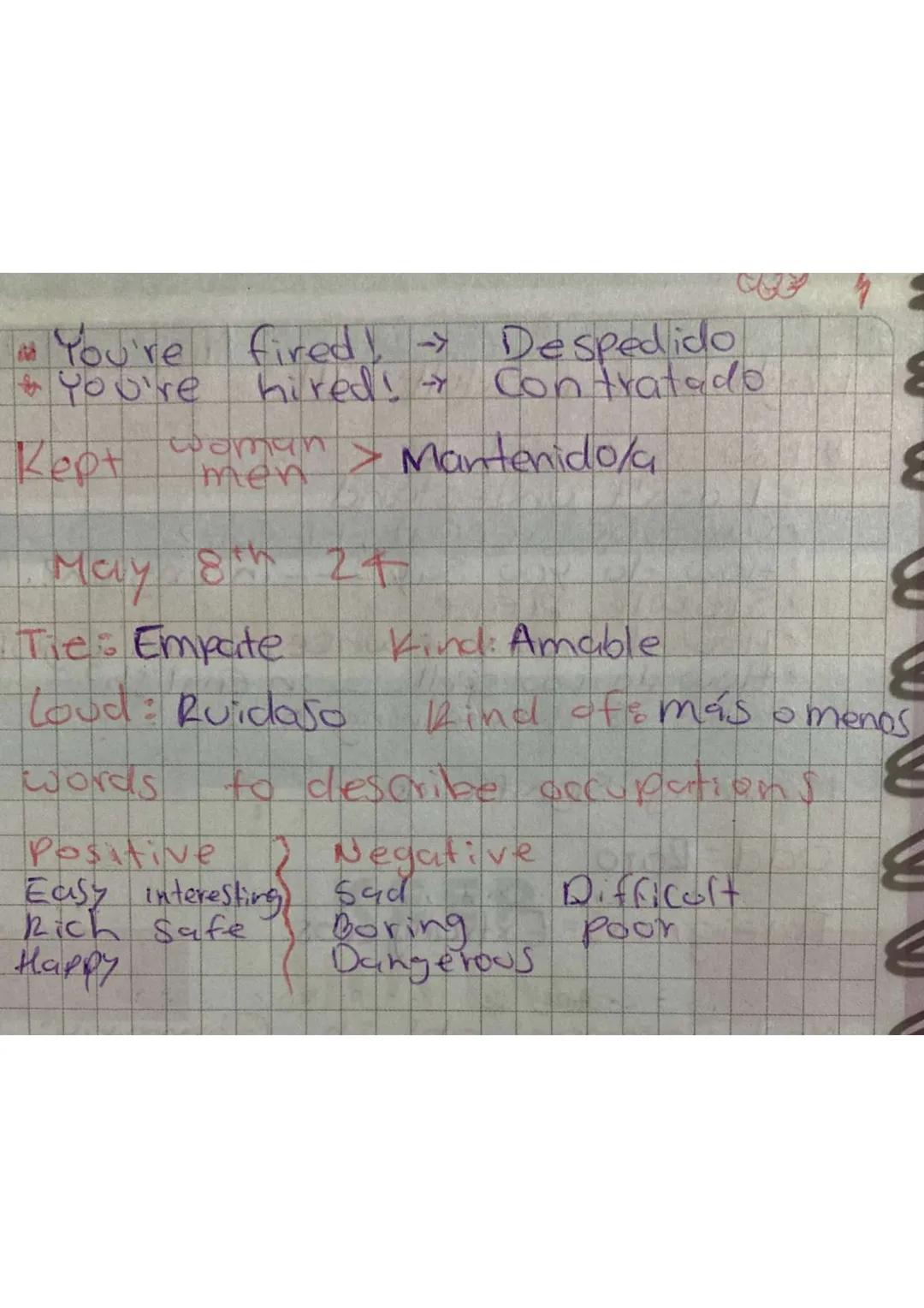 Prepositions it surten a striving
On-Sobre/ence of rod wo
at = en /Juntola=> hogar muy especifico
in-en/dentro de
Outside fuera
across al ot