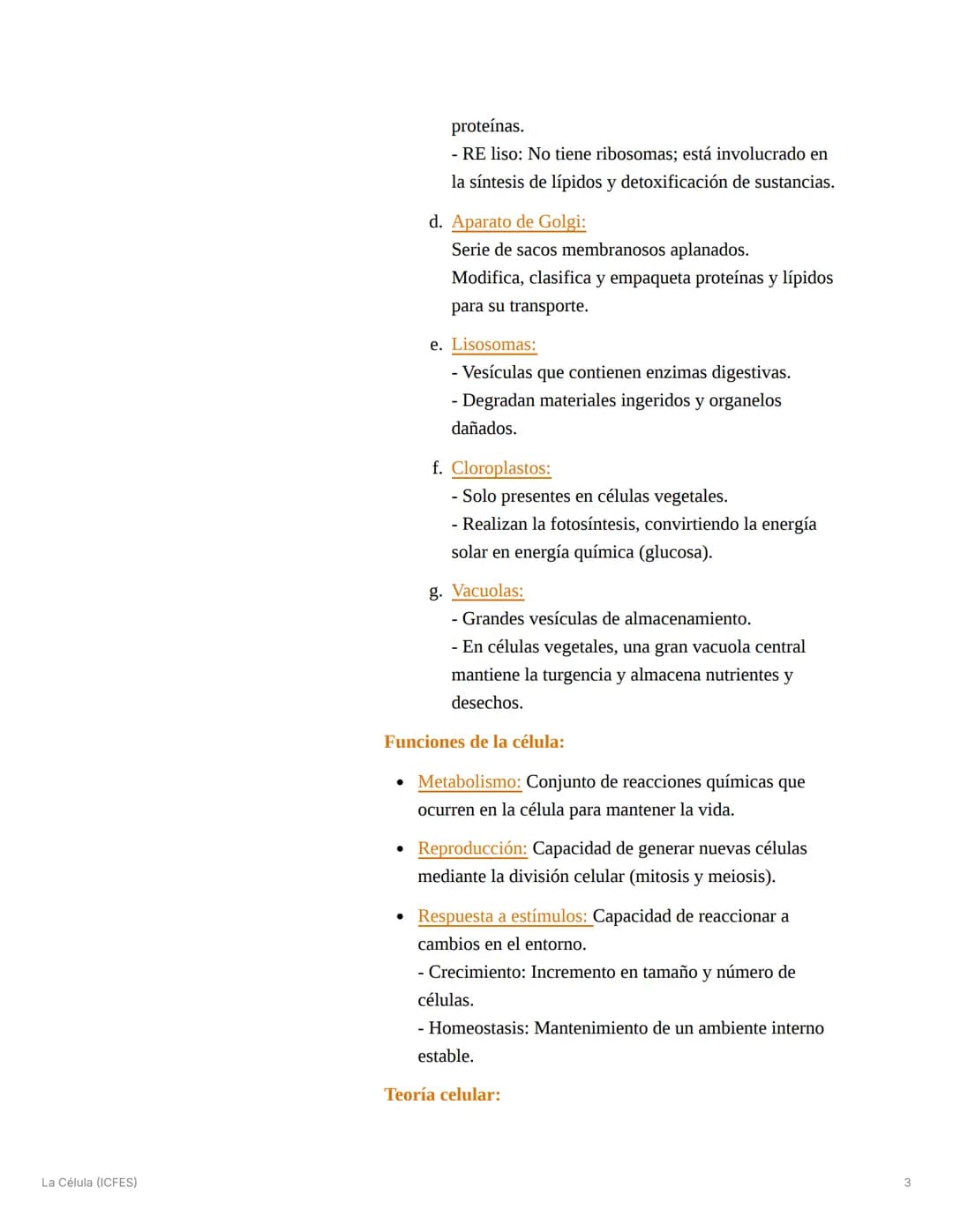 La Célula (ICFES)
La Célula *
Preguntas o Ideas Clave *
• ¿Qué características
diferencian a una célula
procariota de una
eucariota?
¿Cuáles