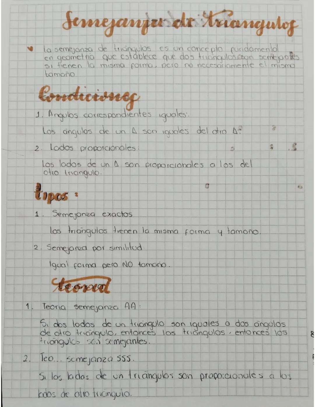 Semejanza de triángulos 