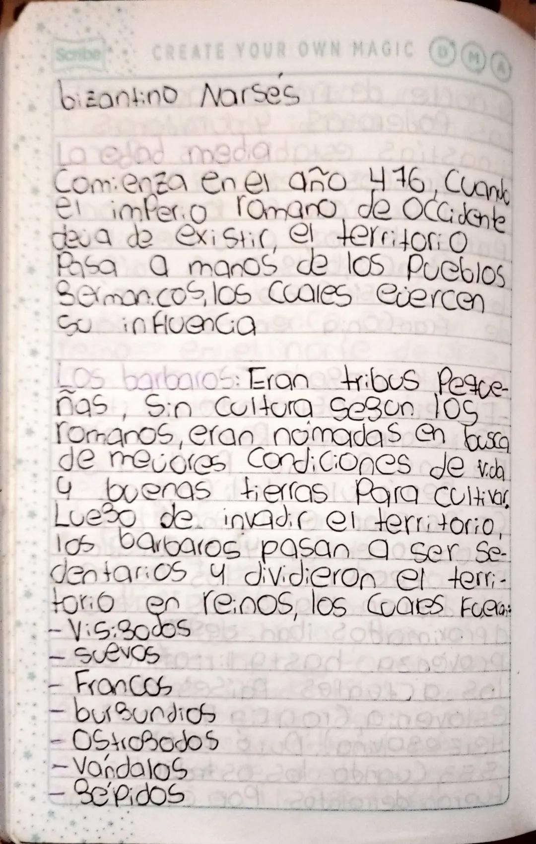 GOOD VIBES ONLY
Scribe
13 de marzo de 2020
Formacion de los pueblos
germanicos
Son un grupo de tribús
Originatias del norte de europa
en Par