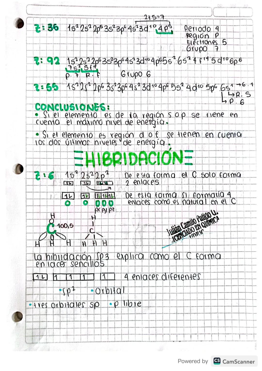 0-04-2023
HIBRIDACION
del caRBONO
my configuración electrónica
15²-
252
352
GA
C
5
17
$2
06
p6
6/10
20
d10f14
2
16°
10 14
F14
d10 14
2
• 4 +