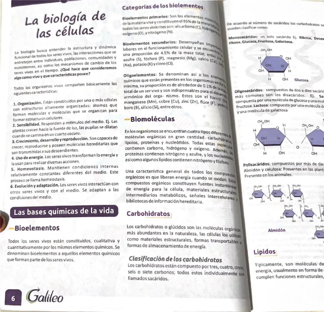 la biología de las células 