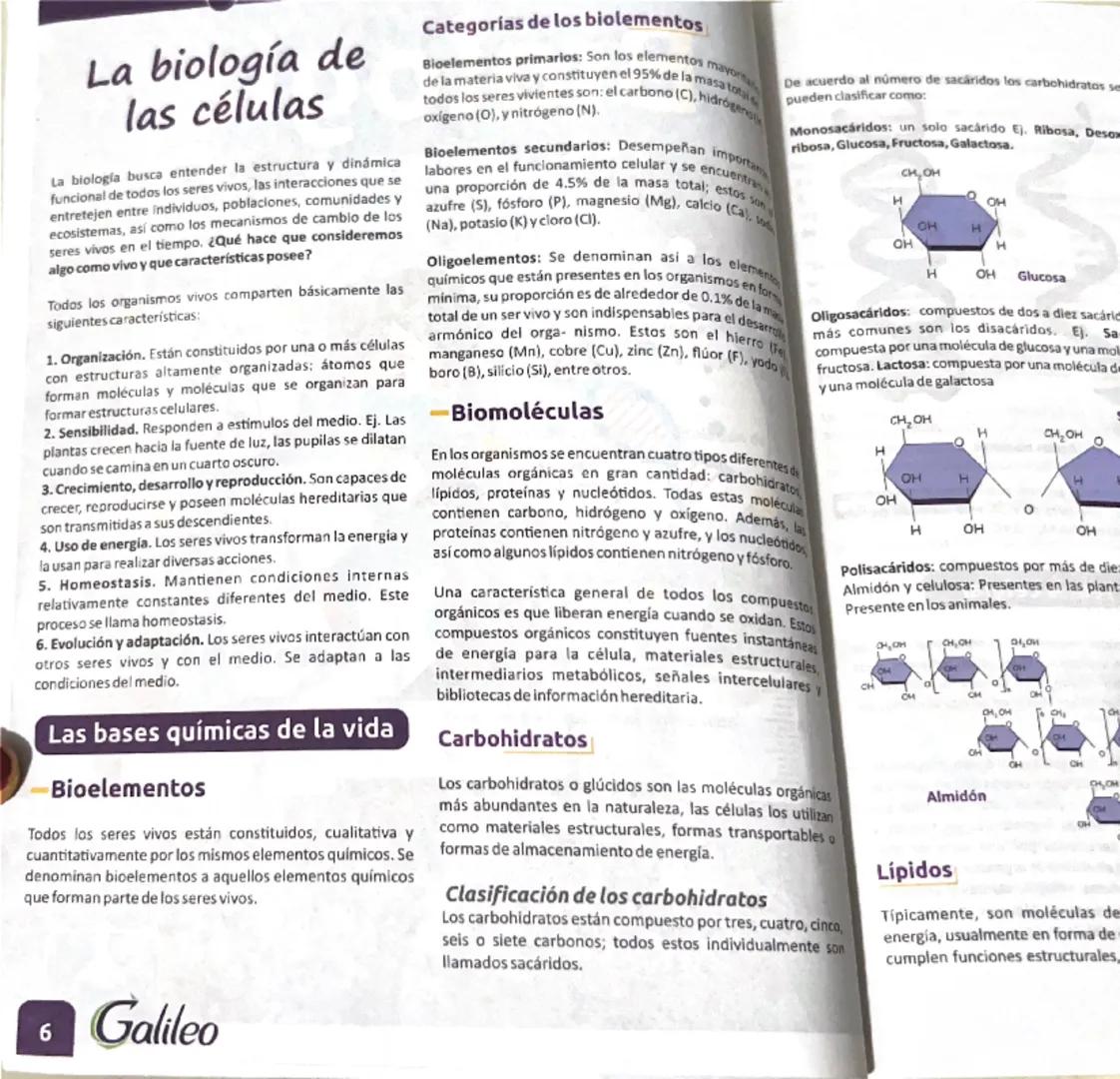 La biología de
las células
La biología busca entender la estructura y dinámica
funcional de todos los seres vivos, las interacciones que se
